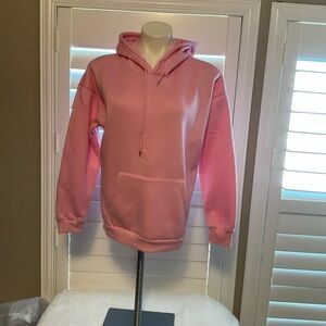 SHEIN Light Pink Fleece Hoodie